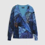 Maglione Desigual jers_ocean Viola - Foto 1