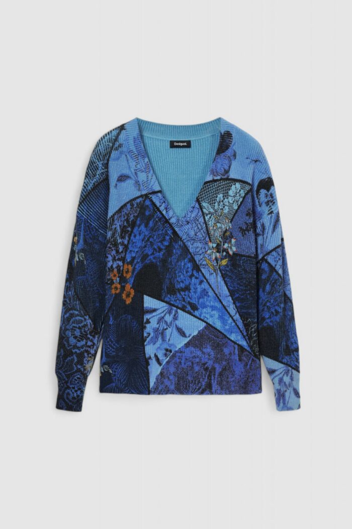 Maglione Desigual jers_ocean Viola