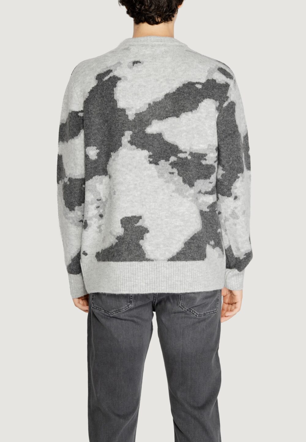 Maglione Jack Jones jcotravis Grigio Chiaro - Foto 3