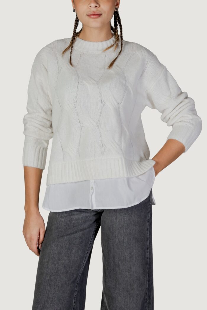 Maglione Jacqueline de Yong jdynatalia life l/s on pull knt Bianco