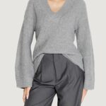 Maglione Jacqueline de Yong jdymaddy life l/s v-neck pullover knt Grigio - Foto 1