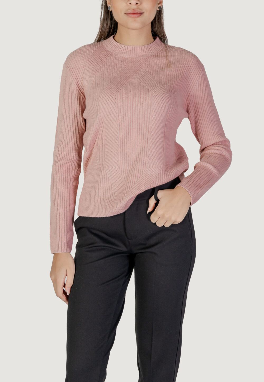 Maglione Street One eos_cosy rib structured sweate Rosa - Foto 5