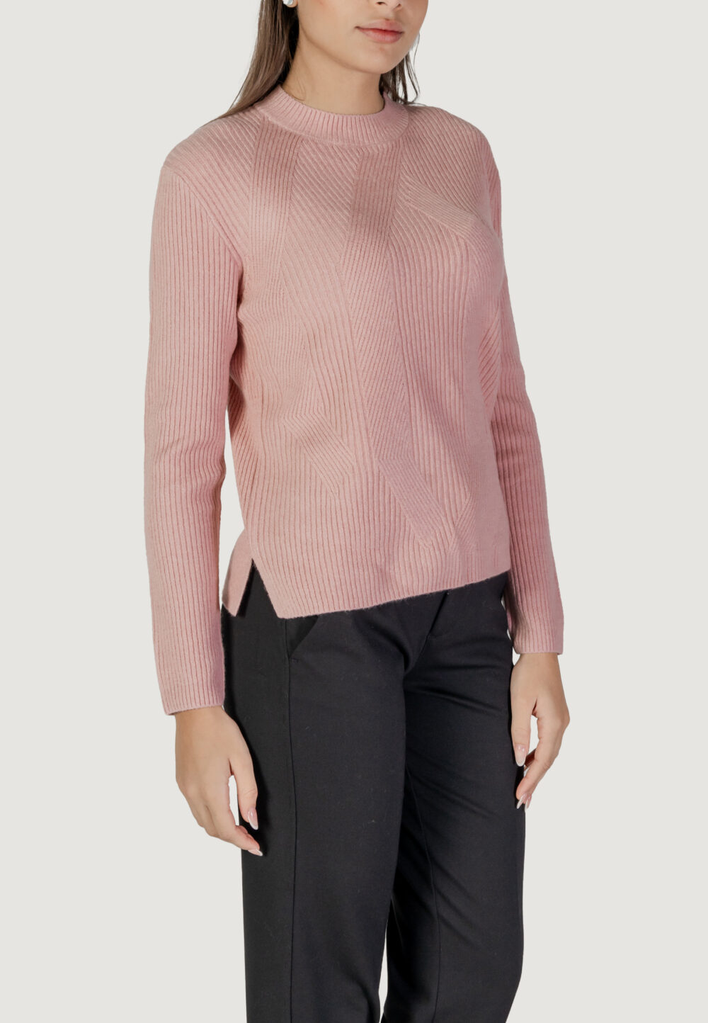 Maglione Street One eos_cosy rib structured sweate Rosa - Foto 1