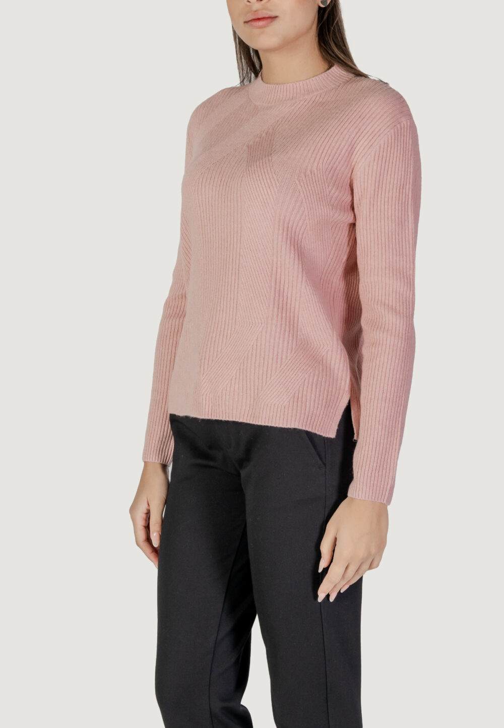 Maglione Street One eos_cosy rib structured sweate Rosa - Foto 4