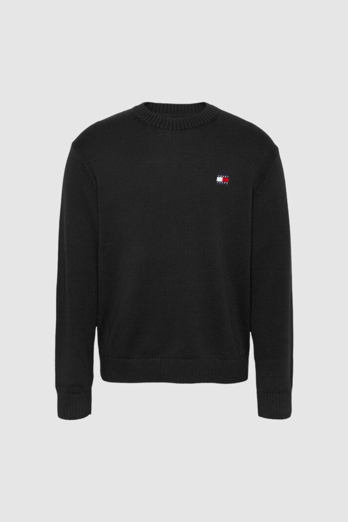 Maglione Tommy Hilfiger Jeans tjm reg badge Nero