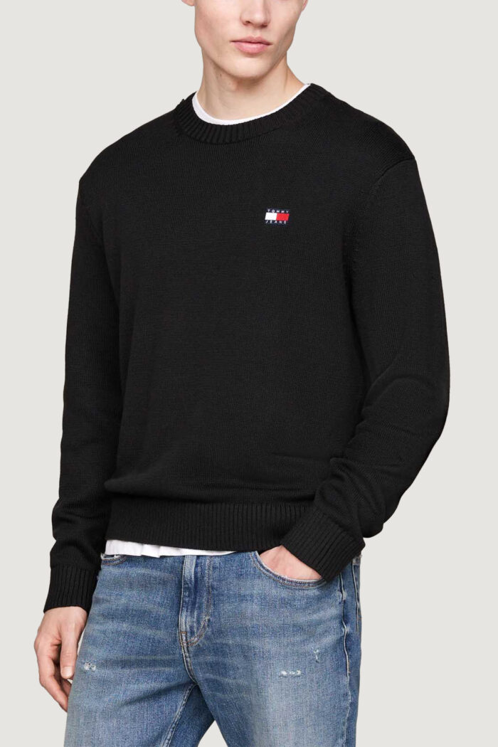 Maglione Tommy Hilfiger Jeans tjm reg badge Nero