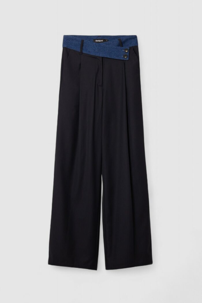 Pantaloni a palazzo Desigual pant_garona Blu