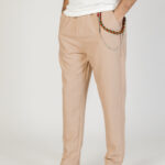 Pantaloni con cavallo basso Gianni Lupo Beige - Foto 1