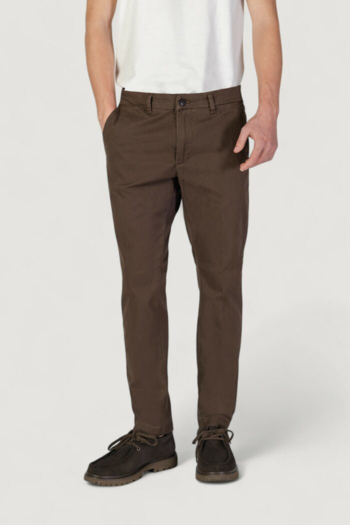 Pantaloni slim Borghese parma Marrone