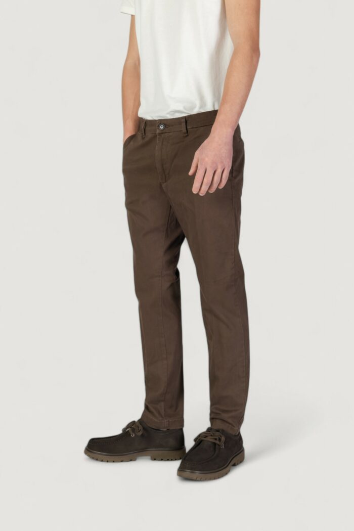 Pantaloni slim Borghese parma Marrone