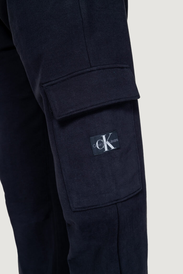 Pantaloni sportivi Calvin Klein Jeans woven label utility Nero