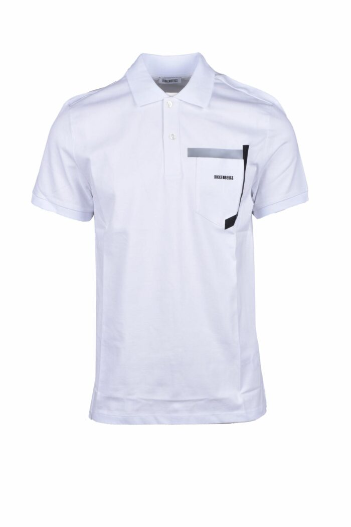 Polo manica corta BIKKEMBERGS  Bianco