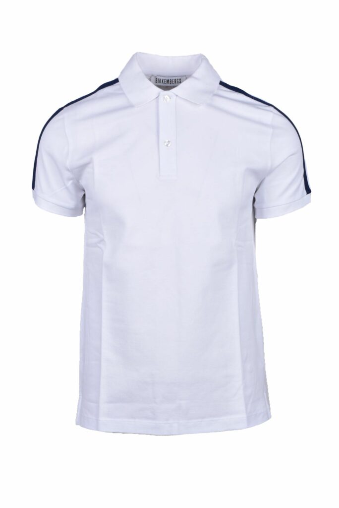 Polo manica corta BIKKEMBERGS  Bianco