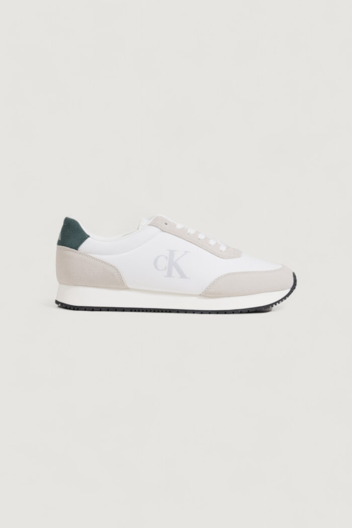 Sneakers Calvin Klein retro runner iconic Bianco