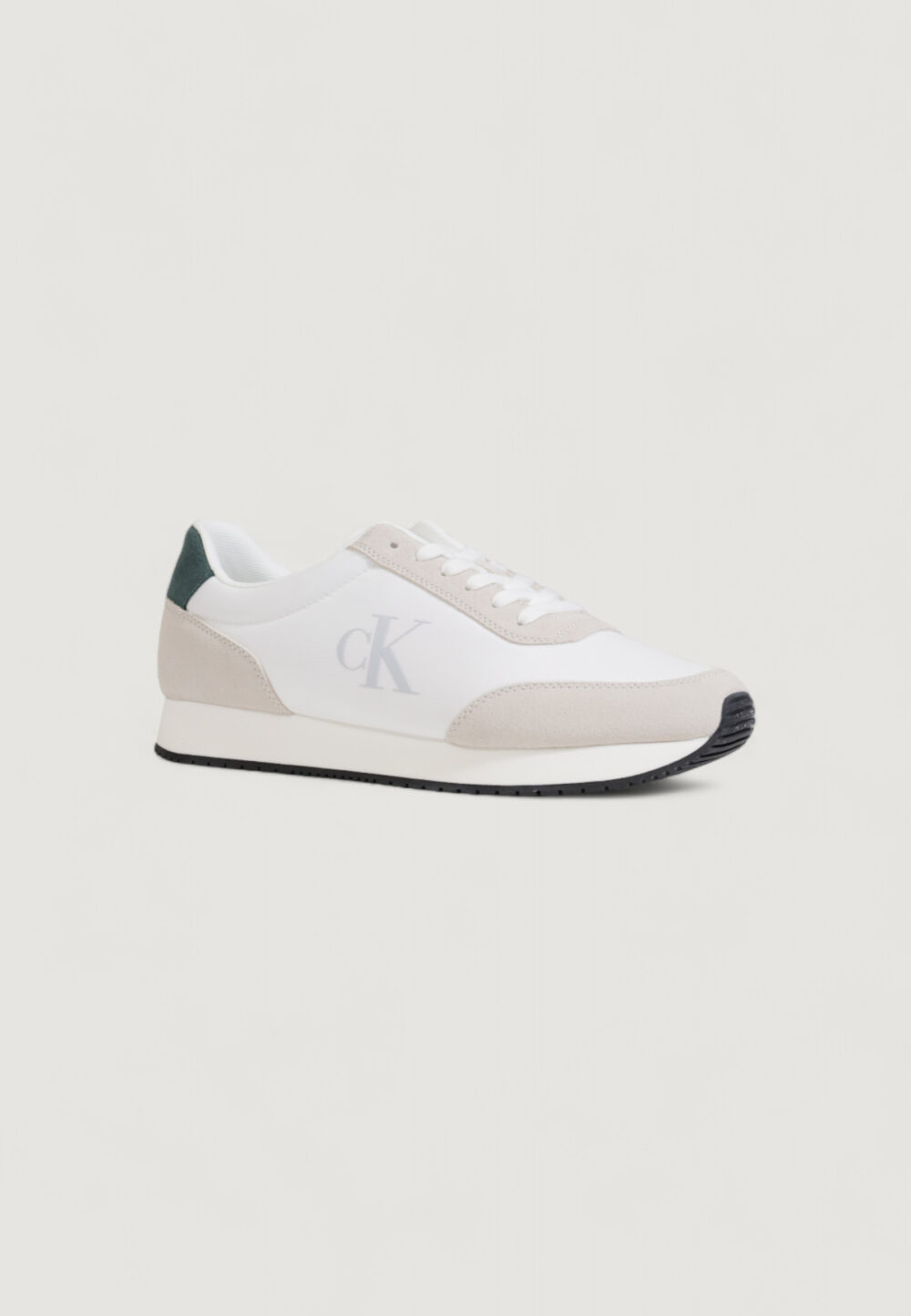 Sneakers Calvin Klein retro runner iconic Bianco - Foto 3