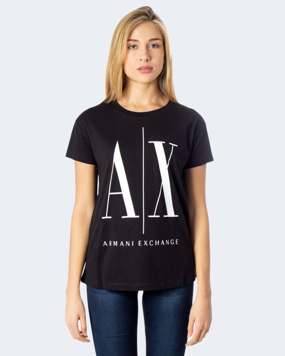 T-shirt Armani Exchange Nero - Foto 2