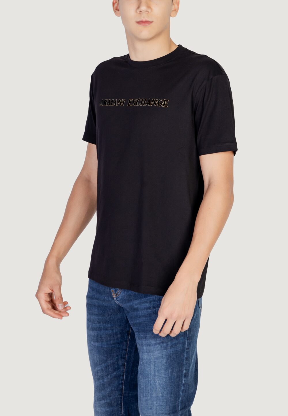 T-shirt Armani Exchange Nero - Foto 2