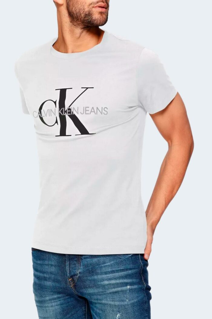 T-shirt Calvin Klein Jeans core monogram slim tee Bianco