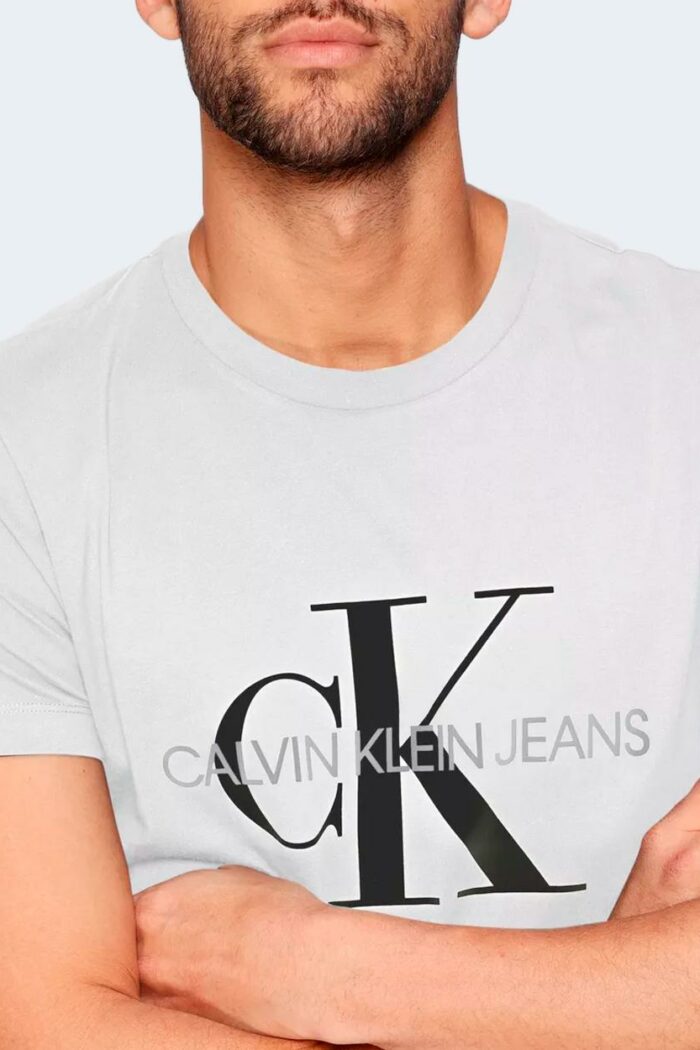 T-shirt Calvin Klein Jeans core monogram slim tee Bianco