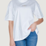 T-shirt Calvin Klein Jeans monologo boyfriend Bianco - Foto 1