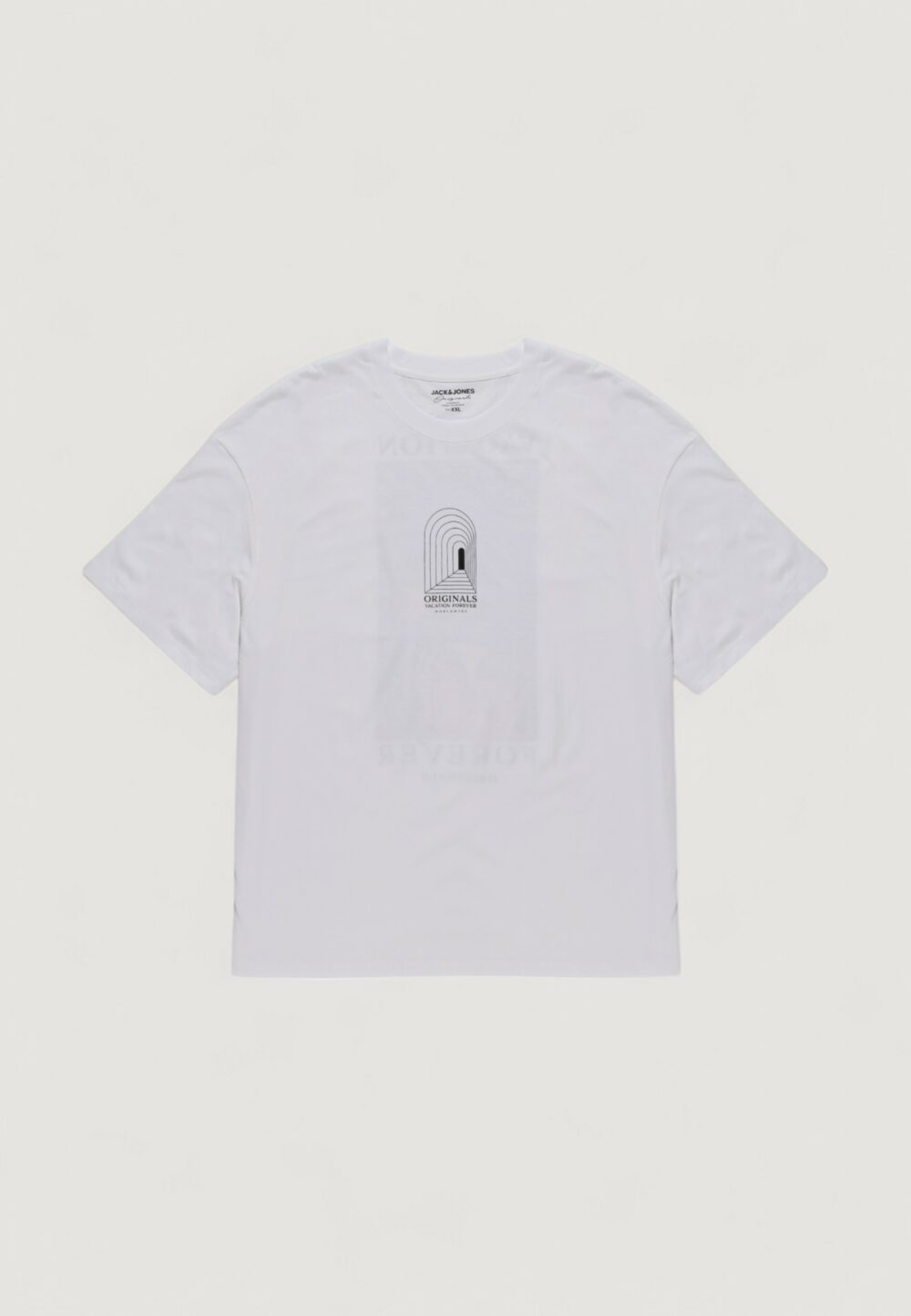 T-shirt Jack Jones jordestiny tee ss crew neck tg Bianco - Foto 1