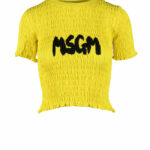 T-shirt MSGM Giallo - Foto 1