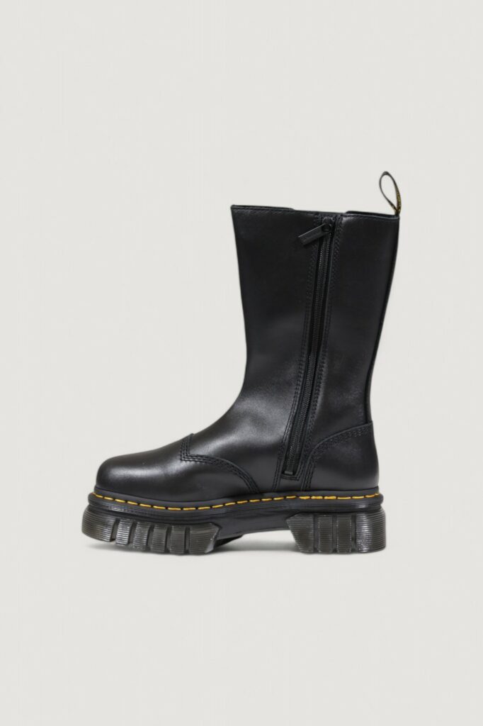 Anfibi Dr. Martens audrick chelsea tall nappa lux Nero