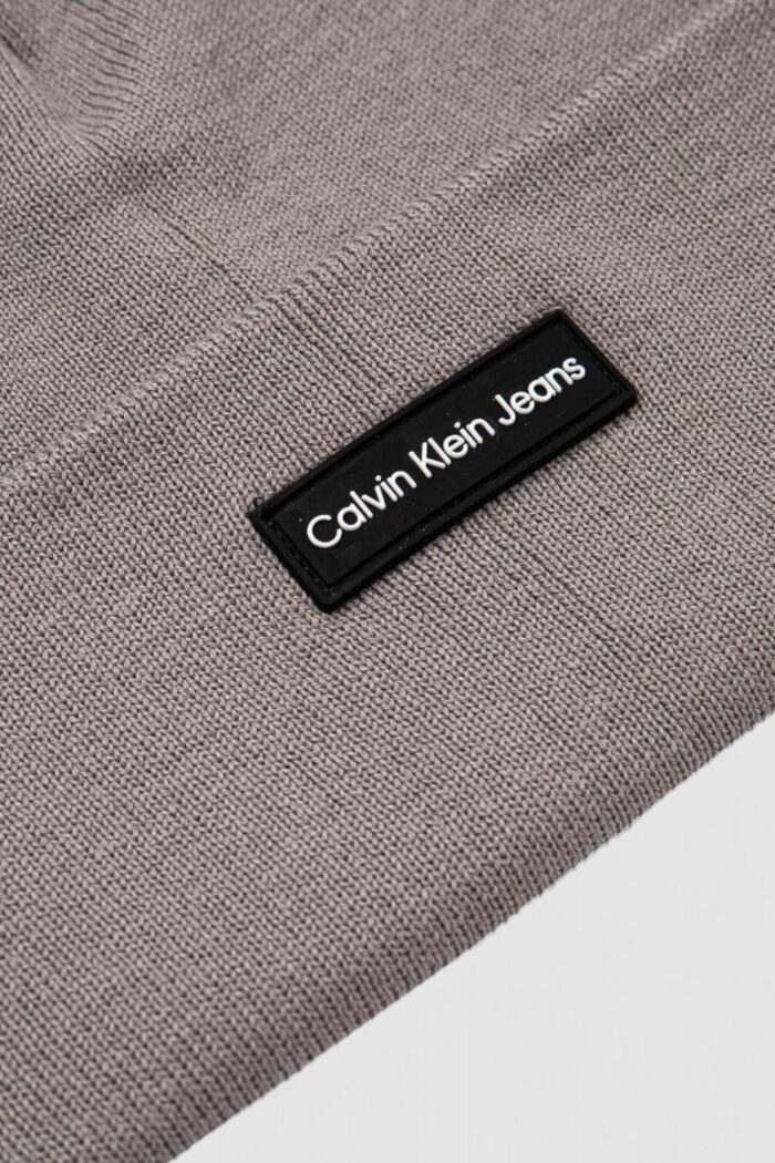 Berretto Calvin Klein inst patch Grigio Scuro