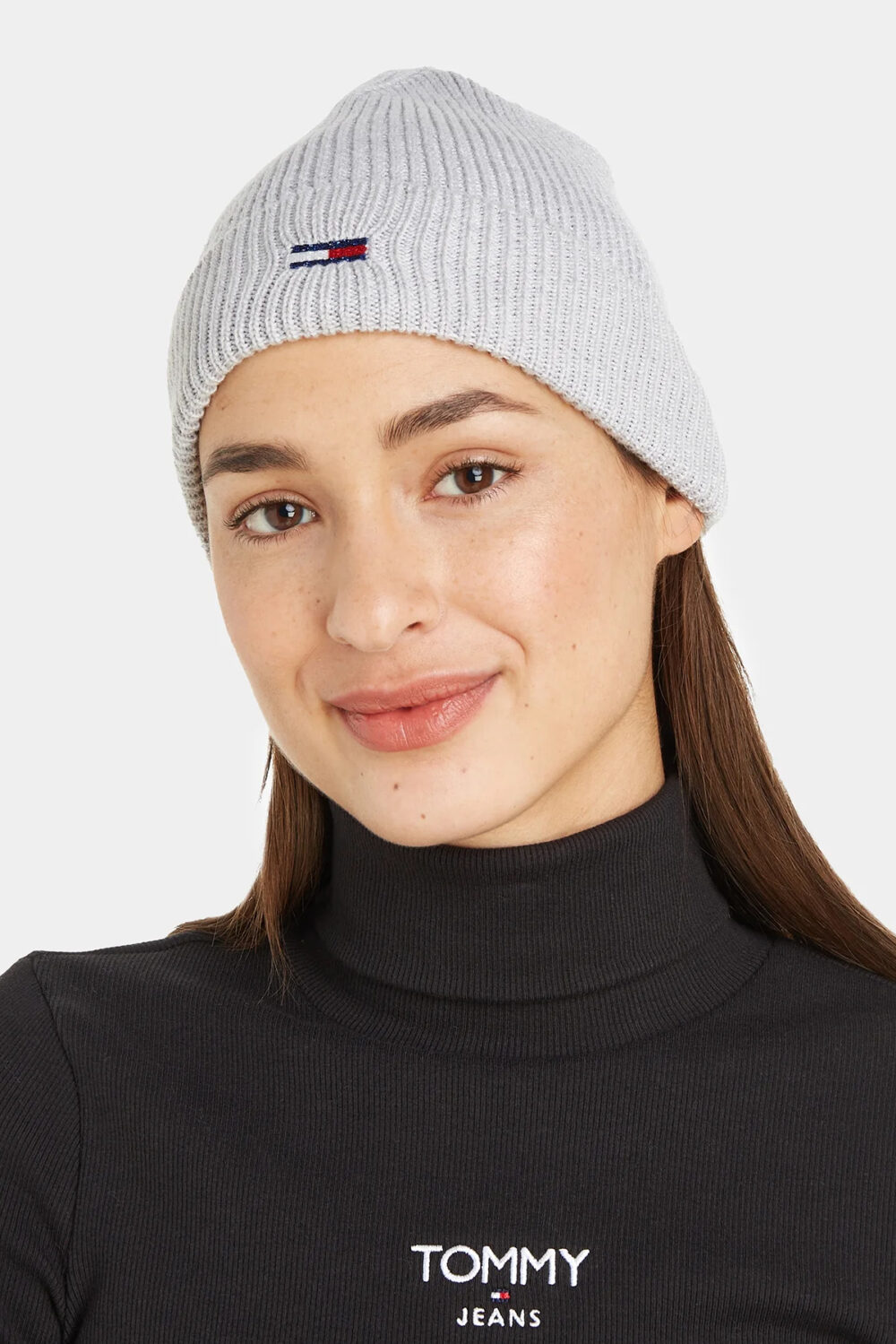 Berretto Tommy Hilfiger Jeans tjw flag beanie Grigio - Foto 3