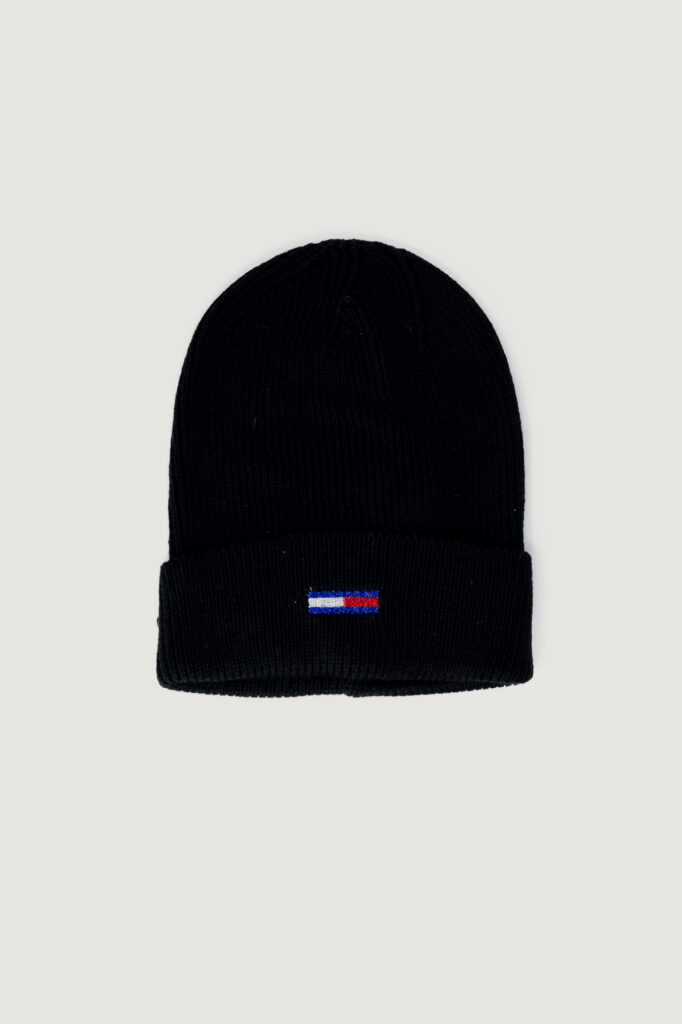 Berretto Tommy Hilfiger Jeans tjw flag beanie Nero