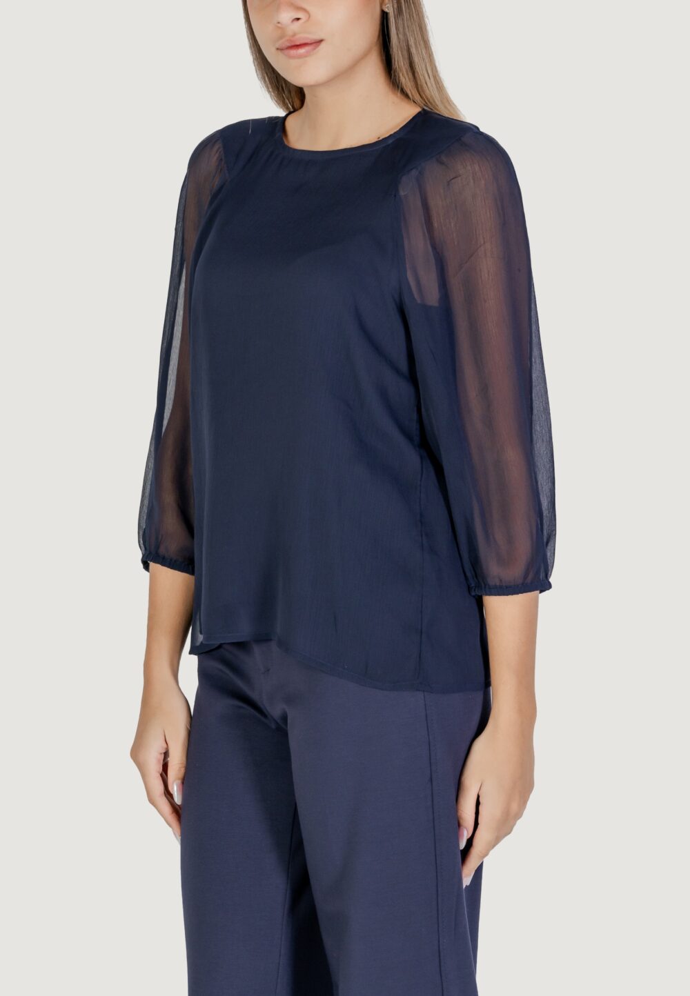 Bluse manica lunga Street One Blu - Foto 2