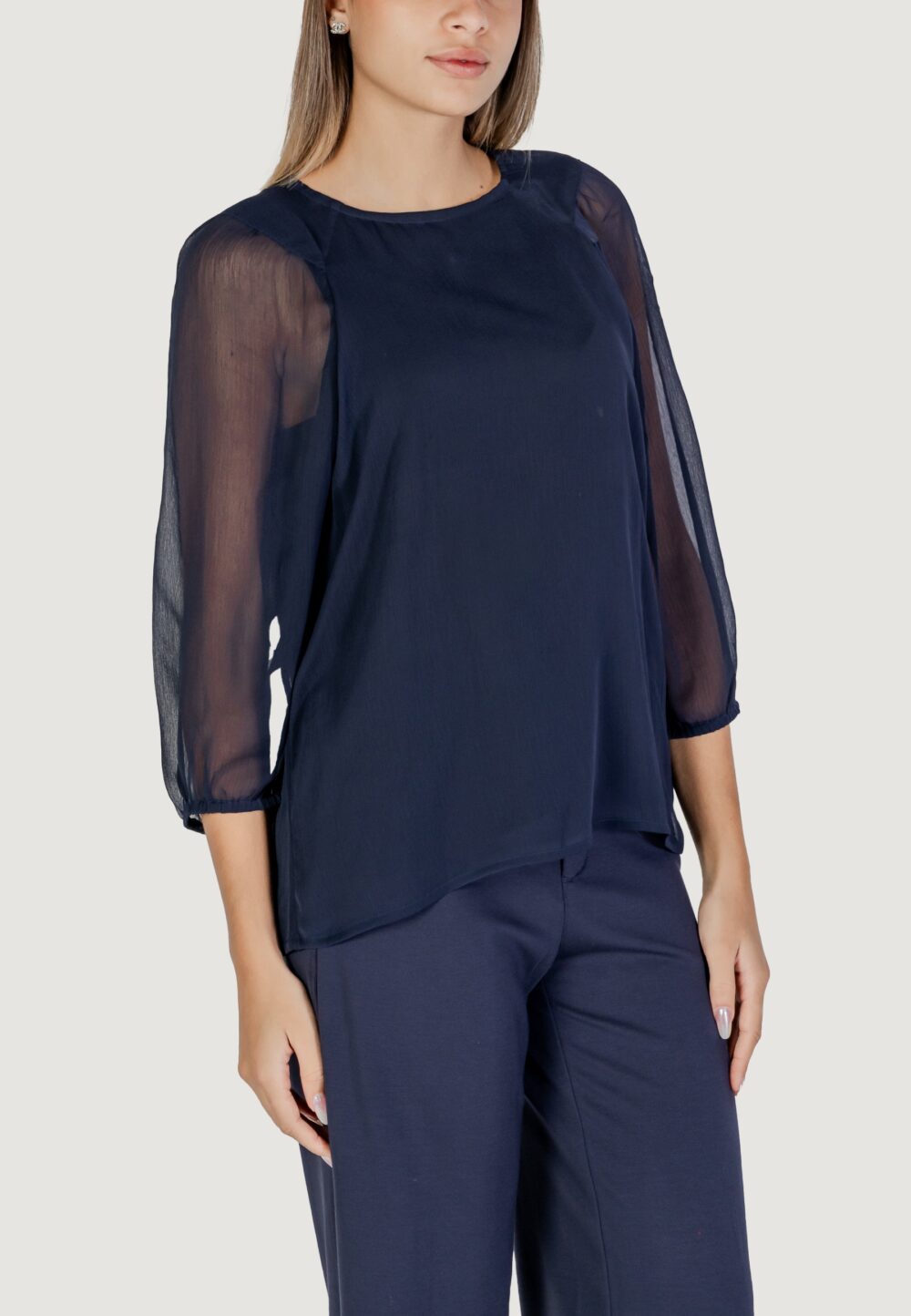 Bluse manica lunga Street One Blu - Foto 3