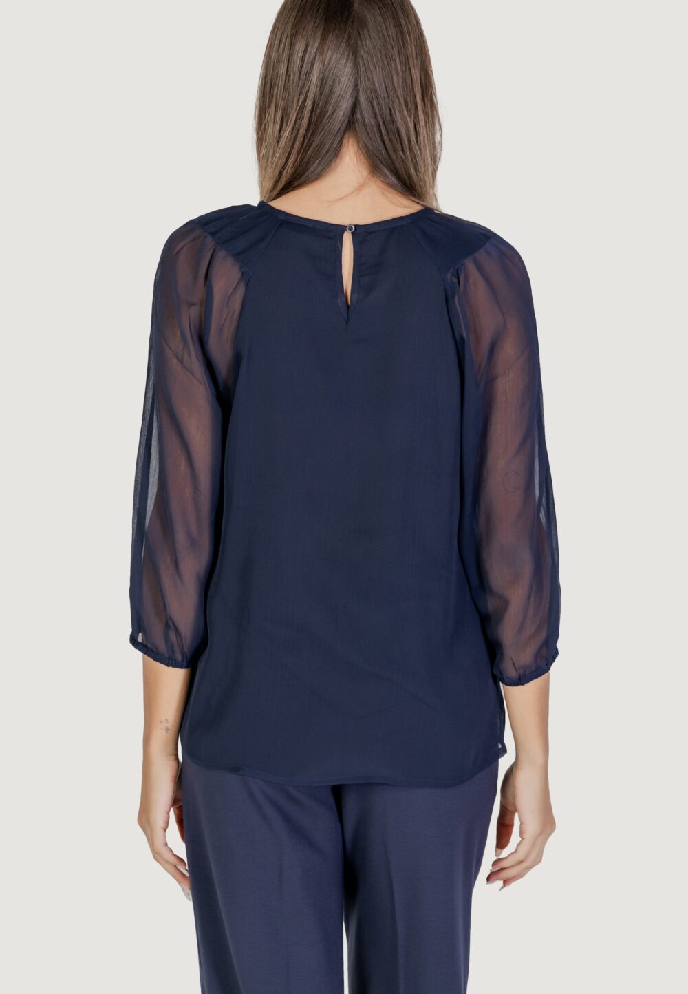 Bluse manica lunga Street One Blu - Foto 4