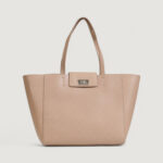 Borsa Calvin Klein ck push medium shopper Beige scuro - Foto 1