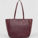 Borsa Calvin Klein ck refine medium Bordeaux - Foto 1