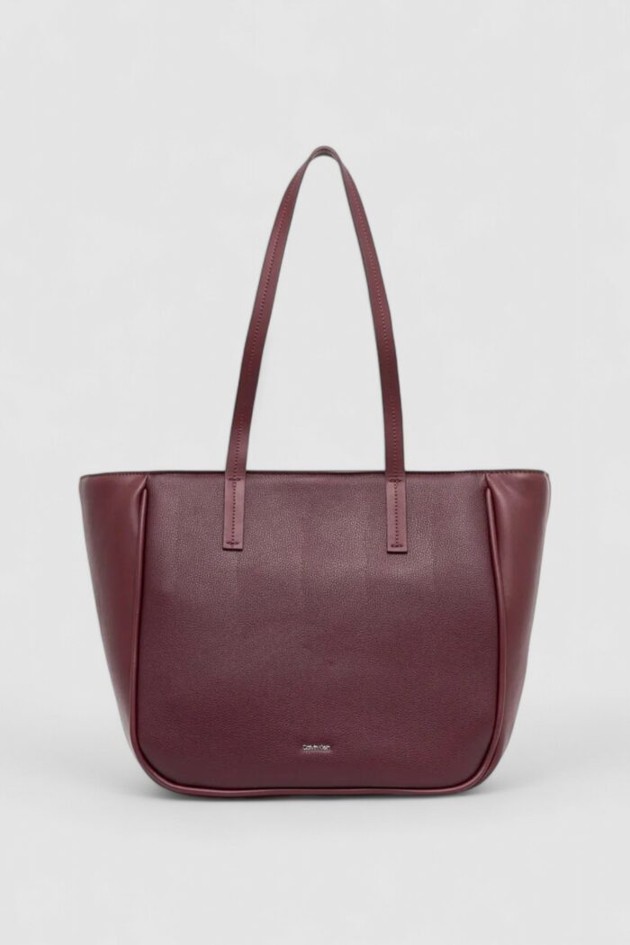 Borsa Calvin Klein ck refine medium Bordeaux