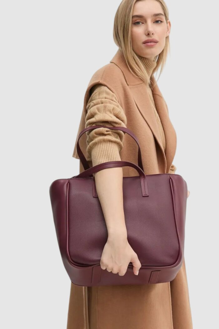 Borsa Calvin Klein ck refine medium Bordeaux