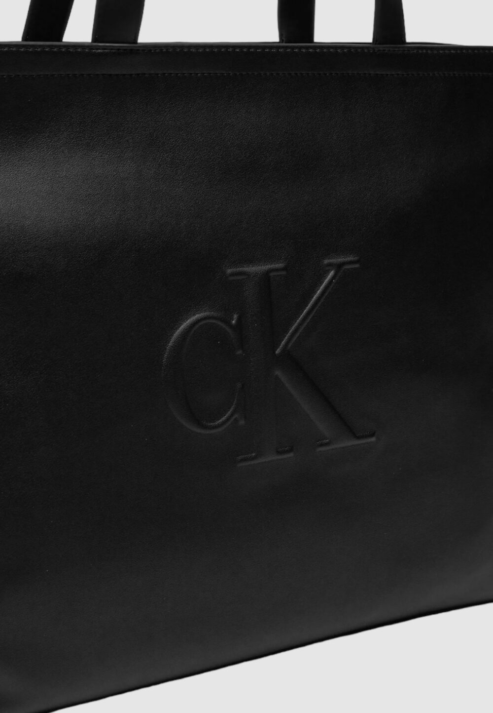 Borsa Calvin Klein Jeans sculpted slim tote34 deboss Nero - Foto 5