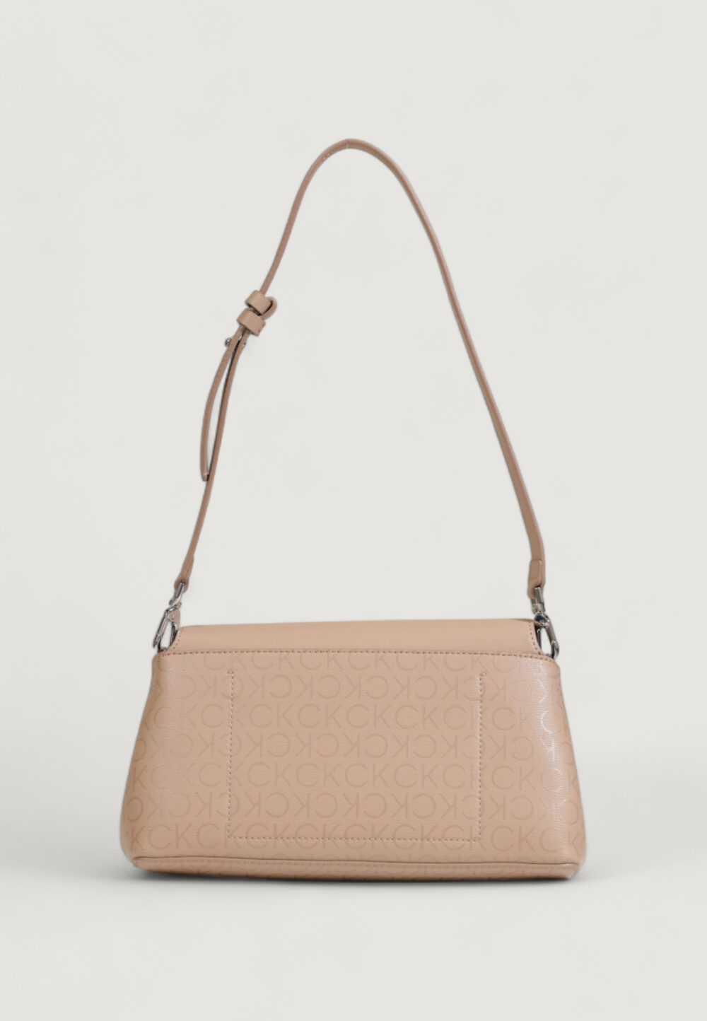 Borsa Calvin Klein ck push shoulder bag Beige scuro - Foto 2