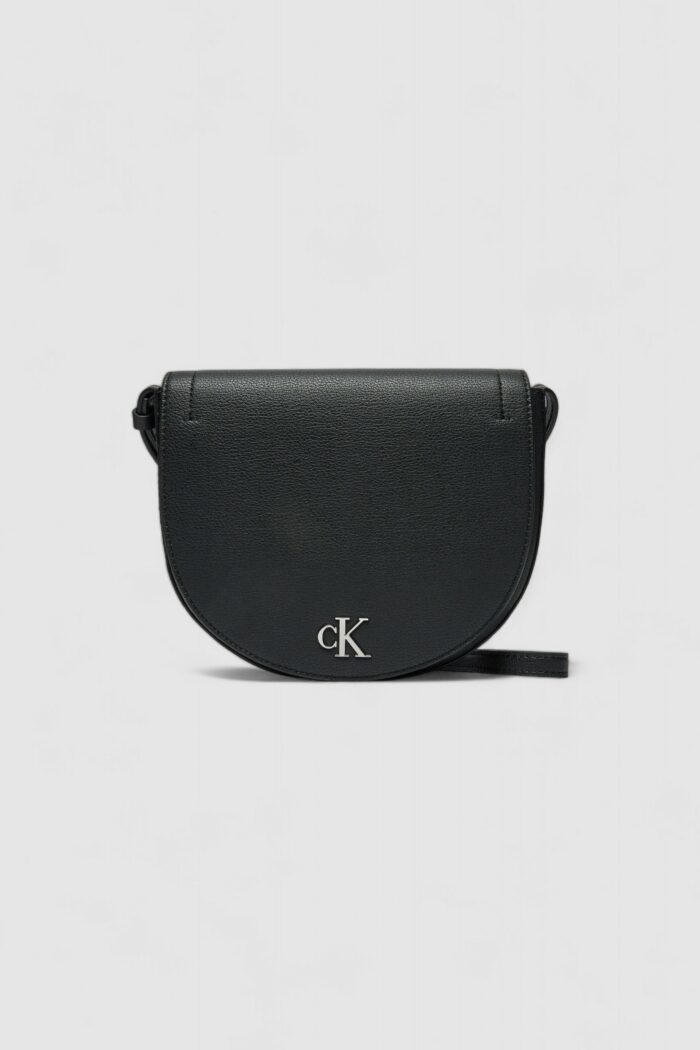 Borsa Calvin Klein Jeans minimal monogram saddle22 Nero