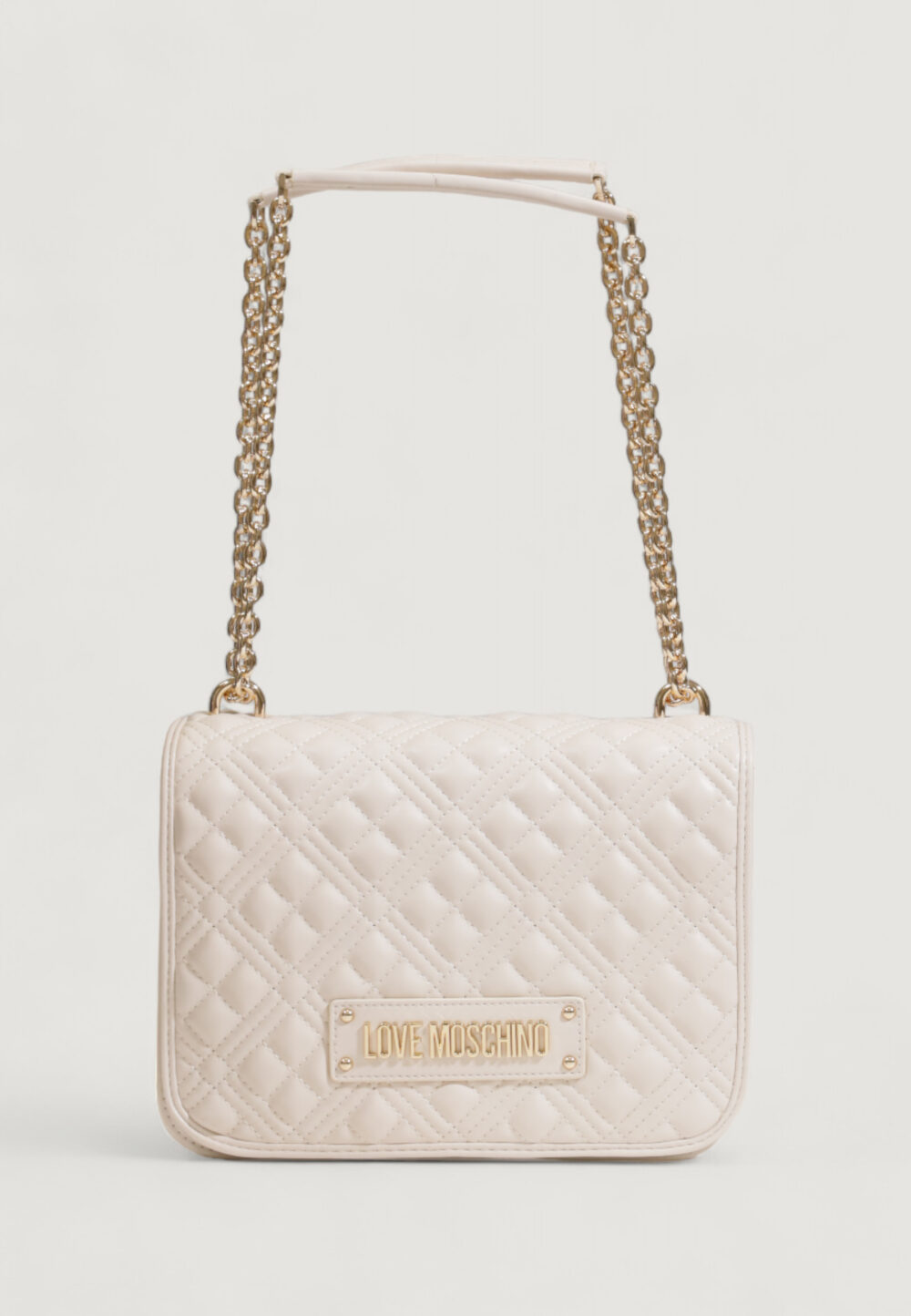 Borsa Love Moschino quilted nappa Beige chiaro - Foto 1