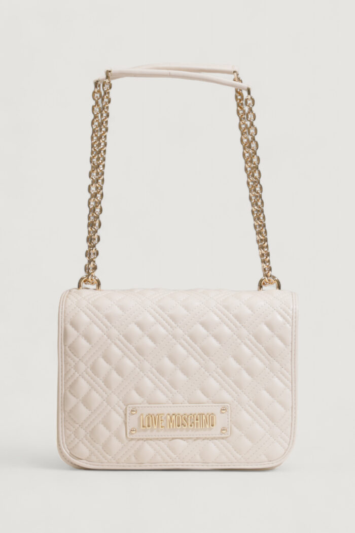 Borsa Love Moschino quilted nappa  Beige chiaro