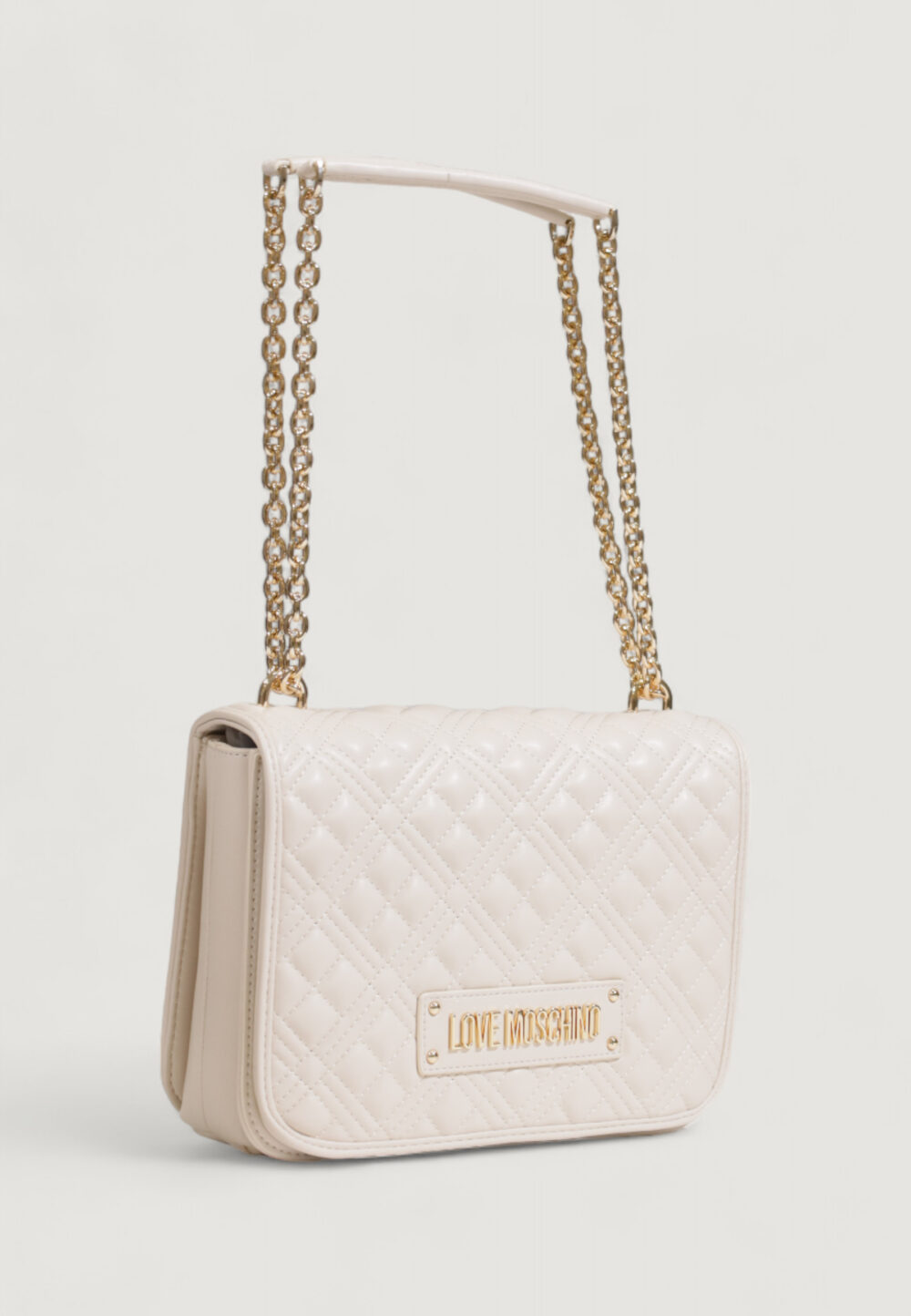 Borsa Love Moschino quilted nappa Beige chiaro - Foto 4