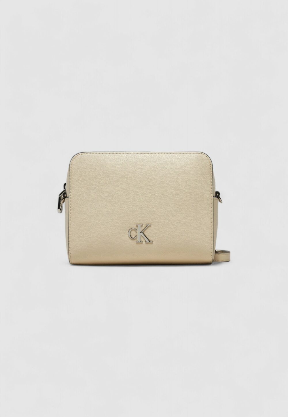 Borsa Calvin Klein Jeans minimal monogram camera bag Beige - Foto 2