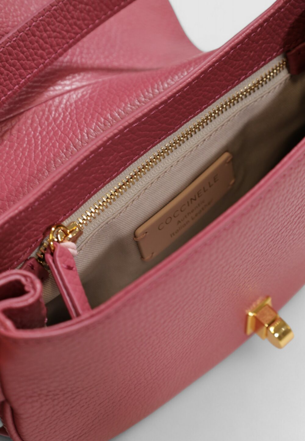 Borsa Coccinelle grained leather Rosa - Foto 5