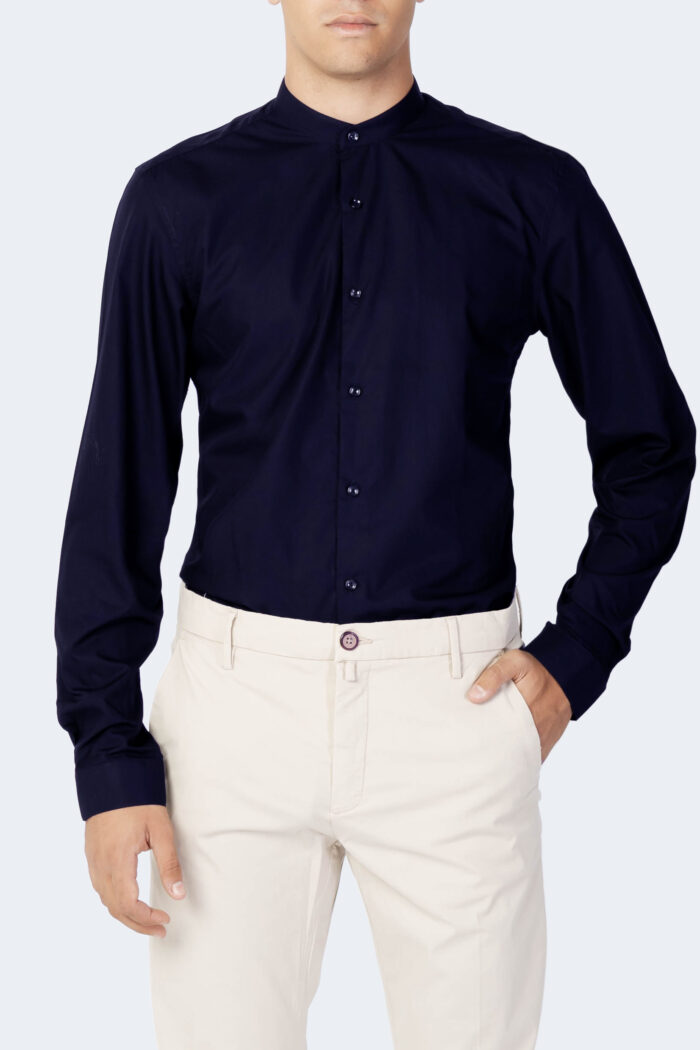 Camicia manica lunga Antony Morato seoul slim fit Blu