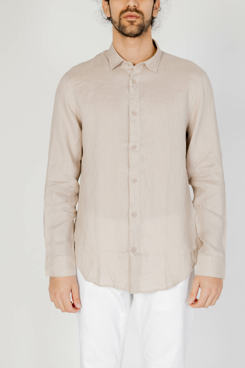 Camicia manica lunga Armani Exchange Beige - Foto 8