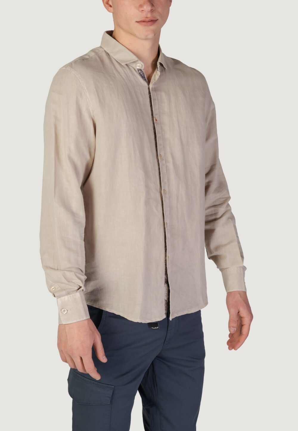 Camicia manica lunga In My Hood Beige - Foto 3