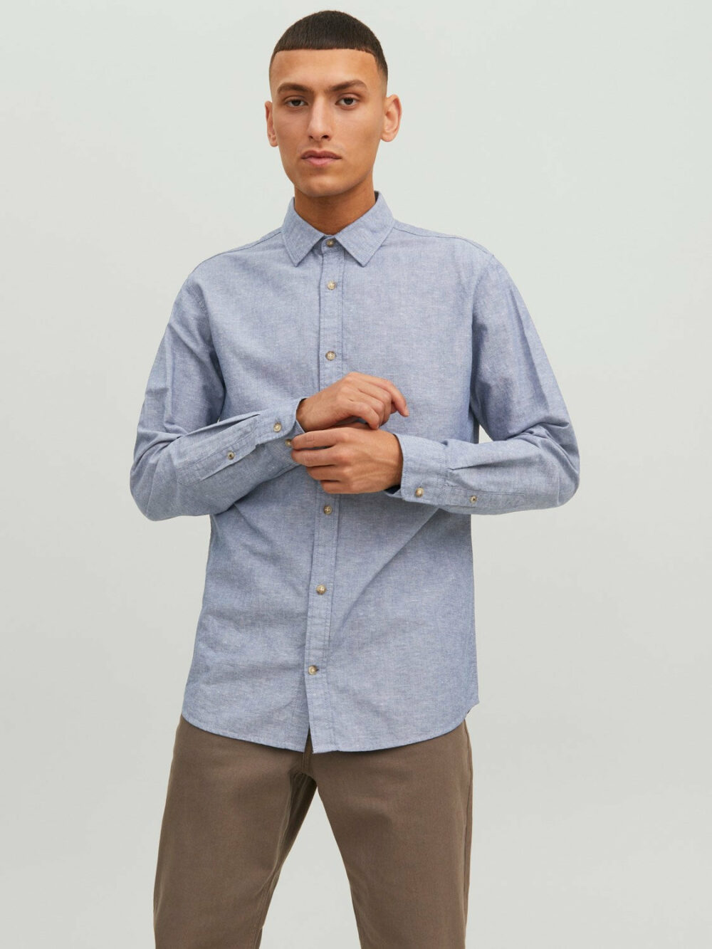 Camicia manica lunga Jack Jones jjesummer shirt l/s s23 sn Blu - Foto 1