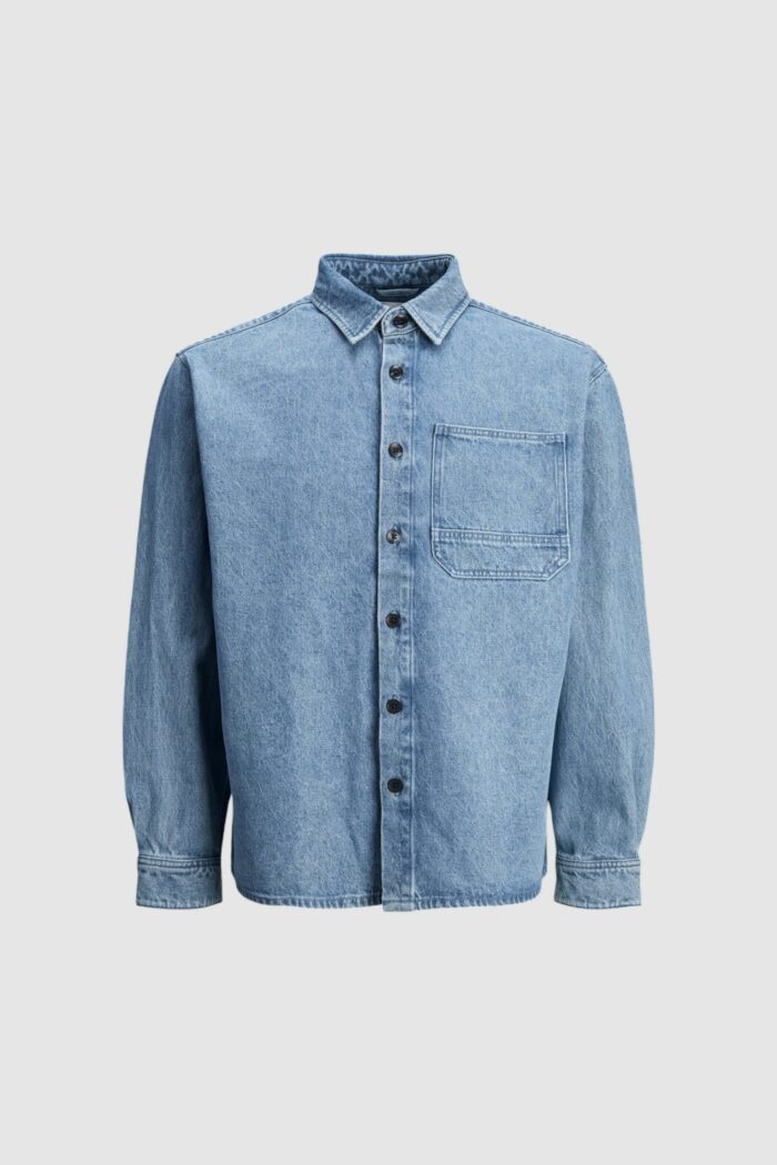 Camicia manica lunga Jack Jones jjinolan jjo Denim chiaro